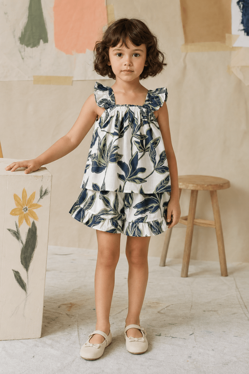 Blue Grove Girls Woven Shorts Set - Huggler