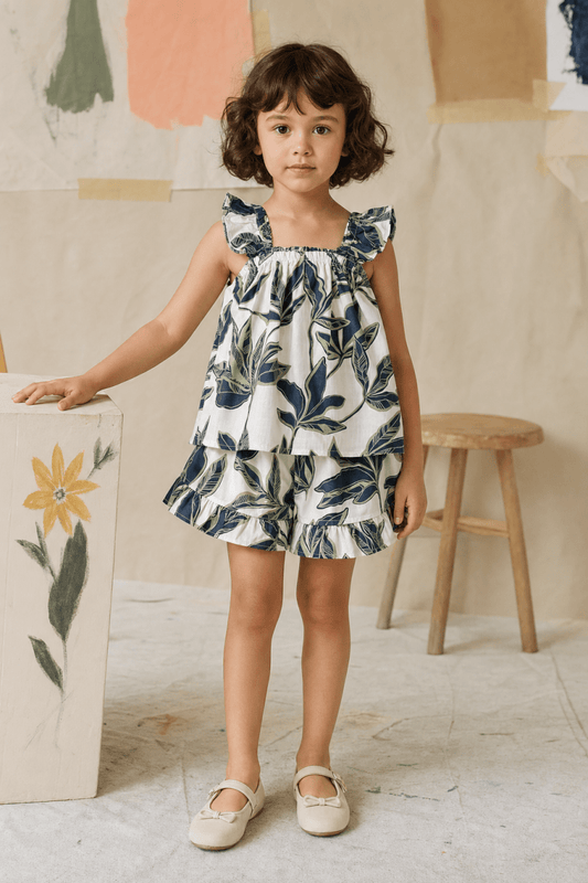 Blue Grove Girls Woven Shorts Set - Huggler