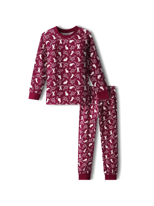 Bunny Love Girls Pajama Set - Huggler