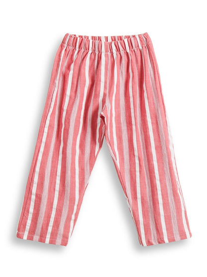 Candy Stripe Girls Woven Co - ord Set - Huggler