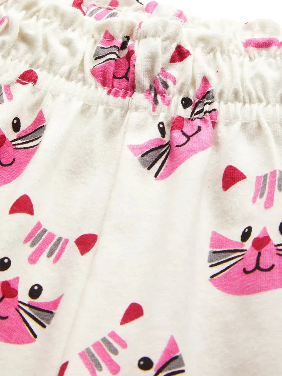 Cat Pocket Girls Shorts Set - Huggler