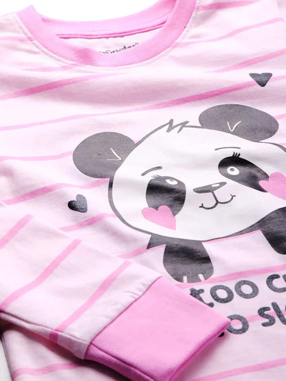 Cute Panda Girls Pajama Set - Huggler