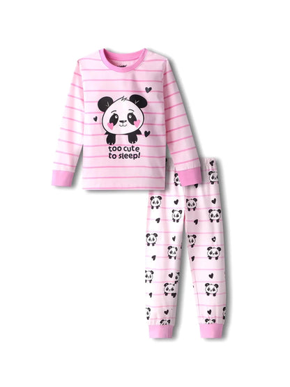 Cute Panda Girls Pajama Set - Huggler