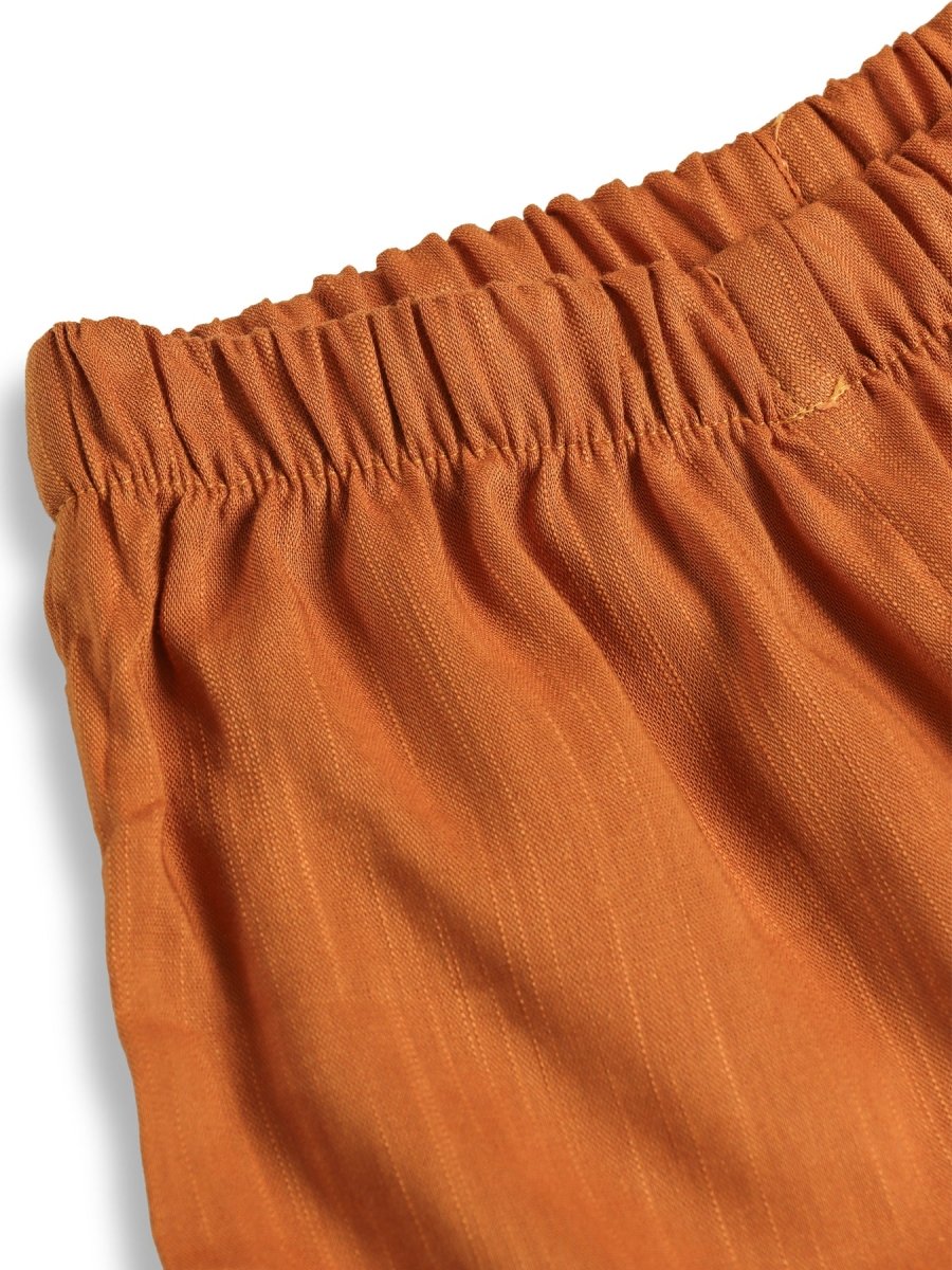 Daisy Rust Girls Shorts Set - Huggler