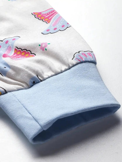 Floral Bird Girls Pajama Set - Huggler