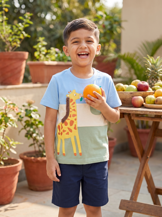 Giraffe Boys T Shirt lifestyle