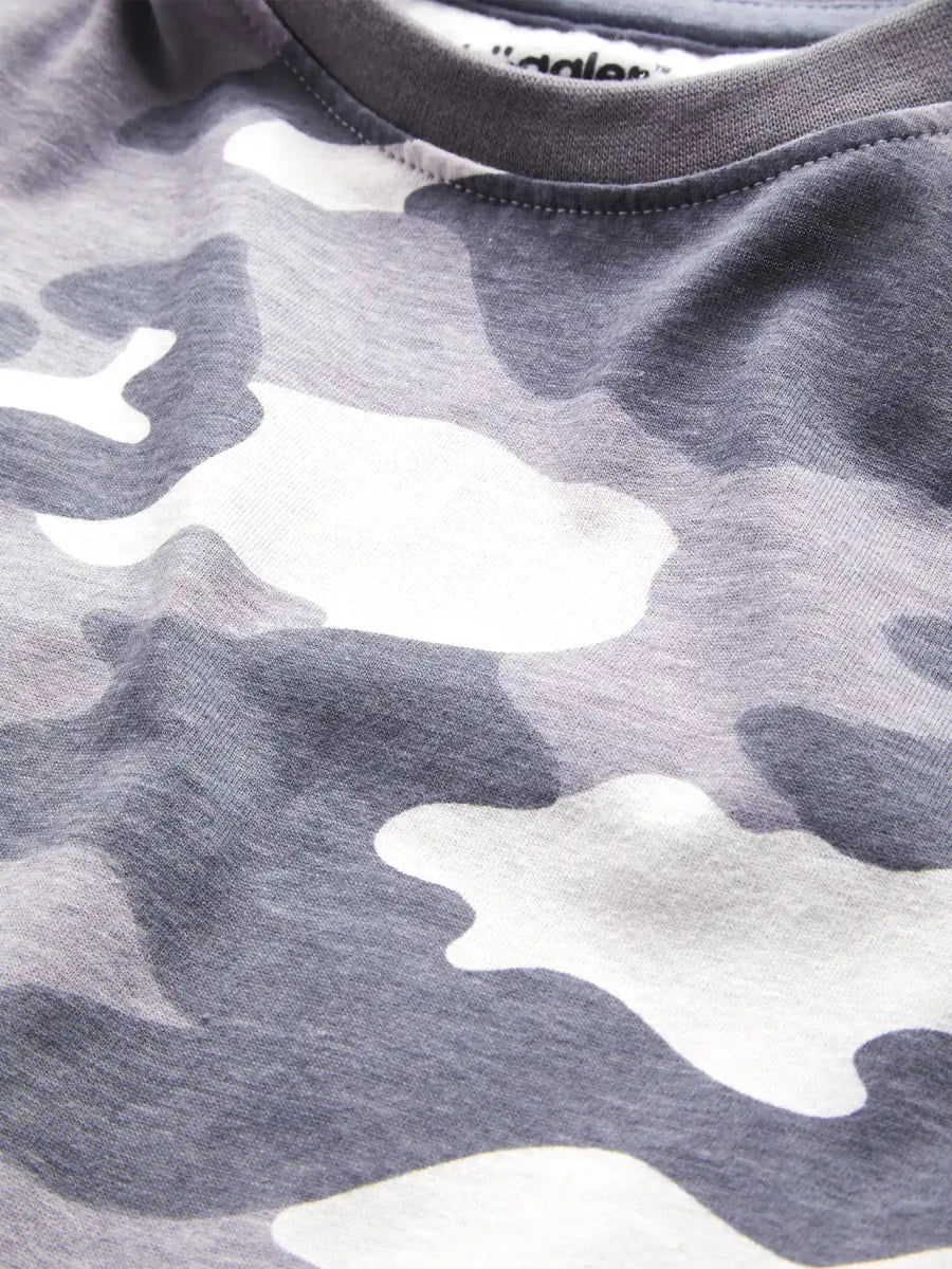 Gray Camo Boys Shorts Set - Huggler