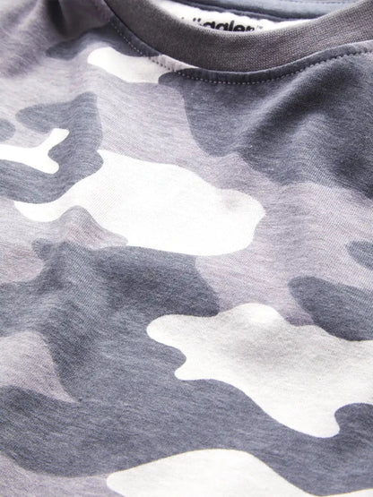 Gray Camo Boys Shorts Set - Huggler