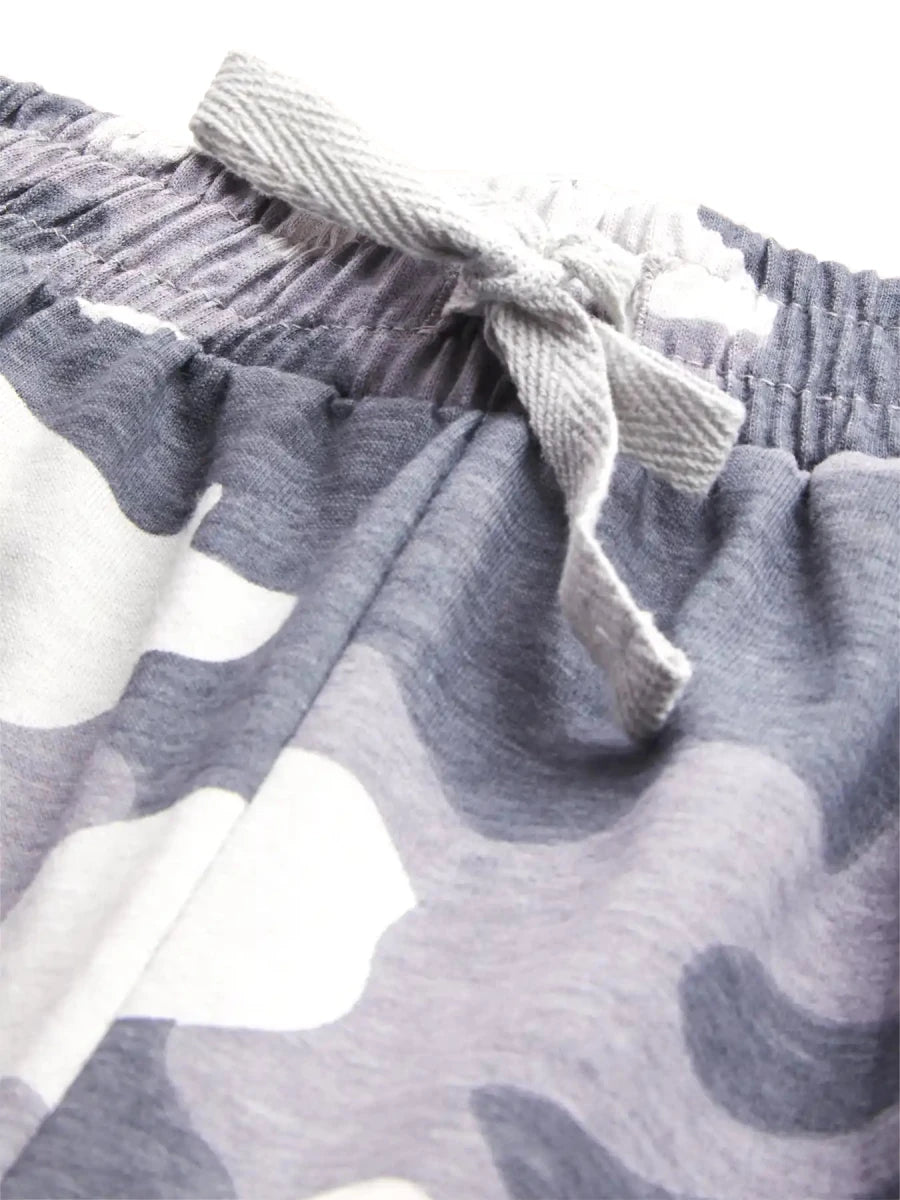 Gray Camo Boys Shorts Set - Huggler