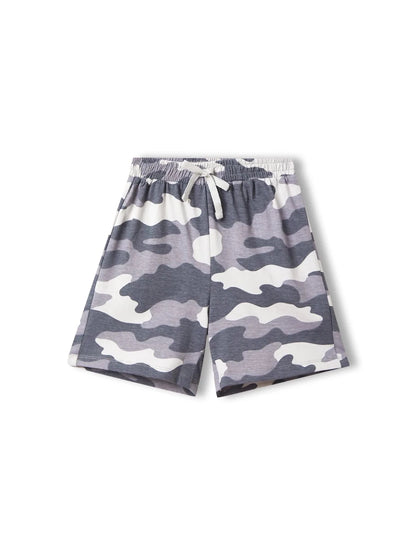 Gray Camo Boys Shorts Set - Huggler