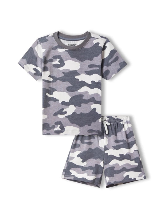 Gray Camo Boys Shorts Set - Huggler