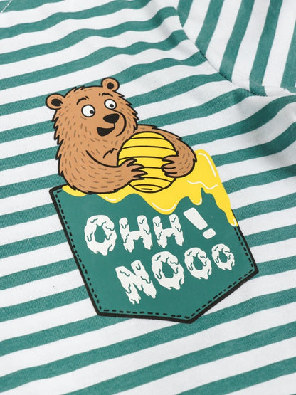 Green Stripe Boys Jogger Pajama Set - Huggler