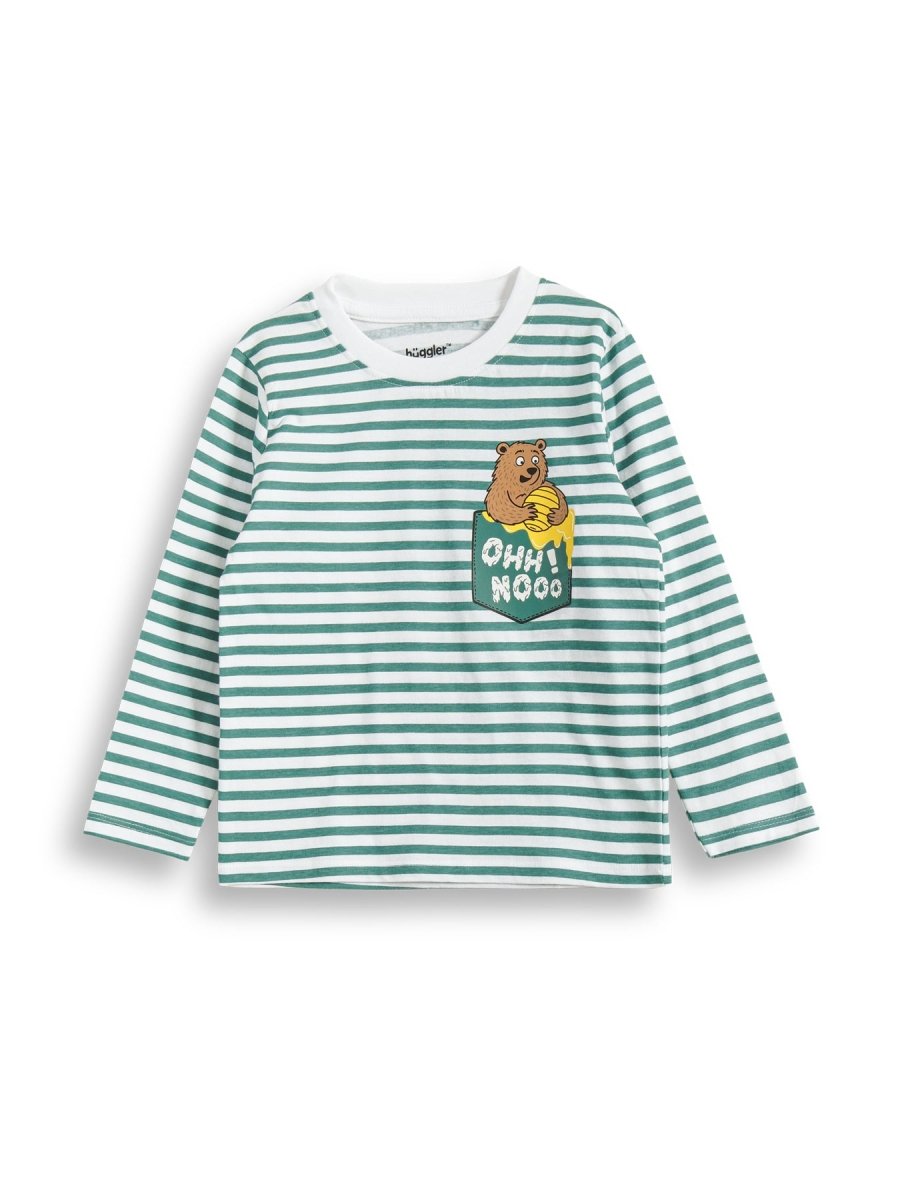 Green Stripe Boys Jogger Pajama Set - Huggler