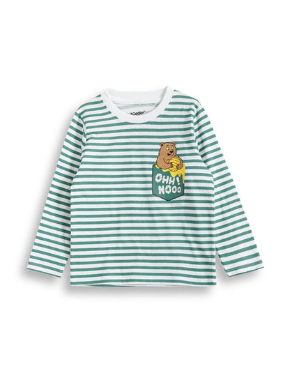 Green Stripe Boys Jogger Pajama Set - Huggler