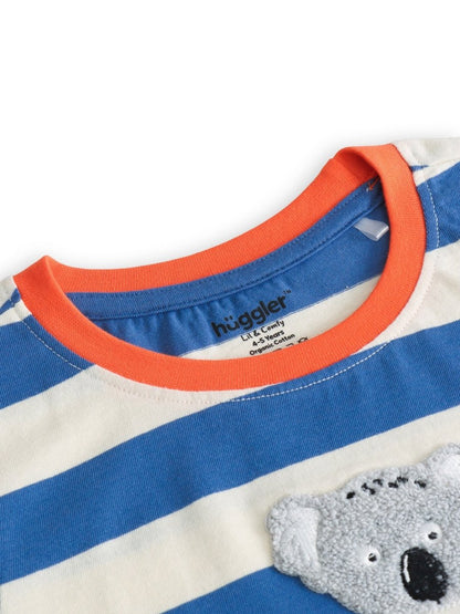 Koala Stripes Boys T Shirt - Huggler