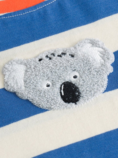 Koala Stripes Boys T Shirt - Huggler