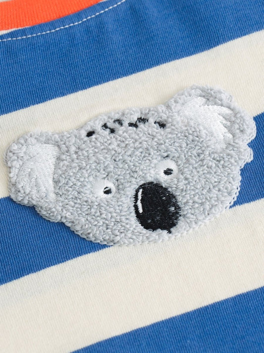 Koala Stripes Boys T Shirt - Huggler