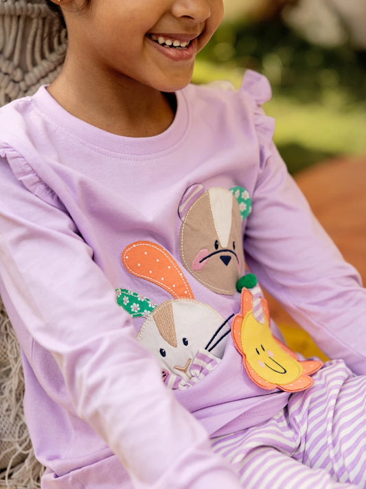 Party Friends Girls PJ Set - Huggler