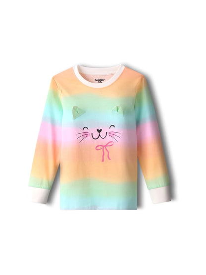 Rainbow Cat Girls Pajama Set - Huggler