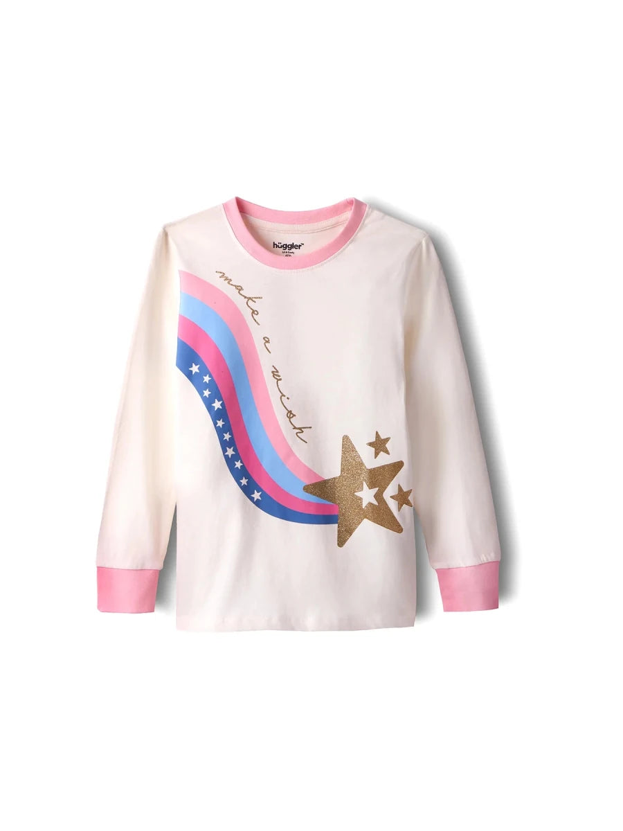 Rainbow Star Girls Pajama Set - Huggler