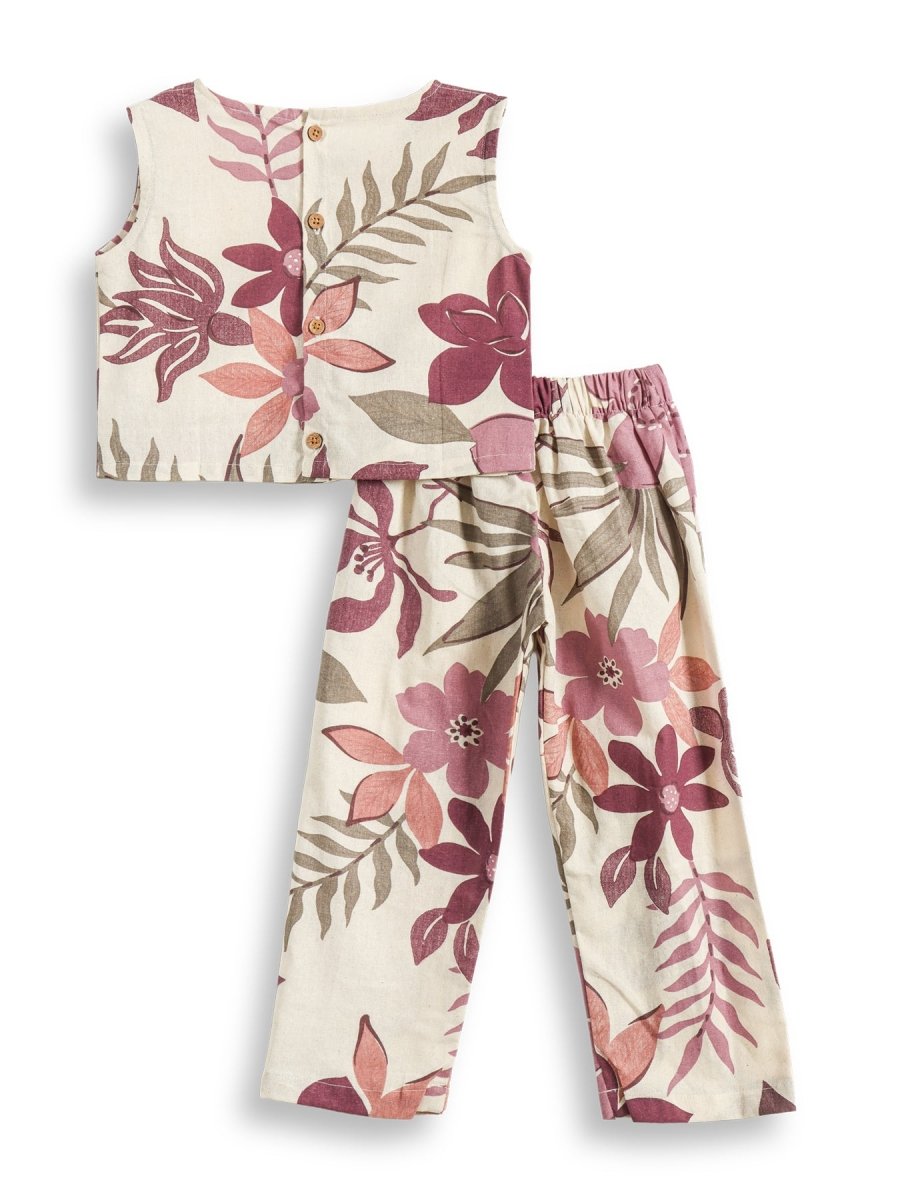Rose Meadow Girls Woven Co - ord Set - Huggler