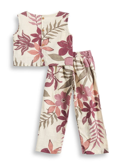 Rose Meadow Girls Woven Co - ord Set - Huggler