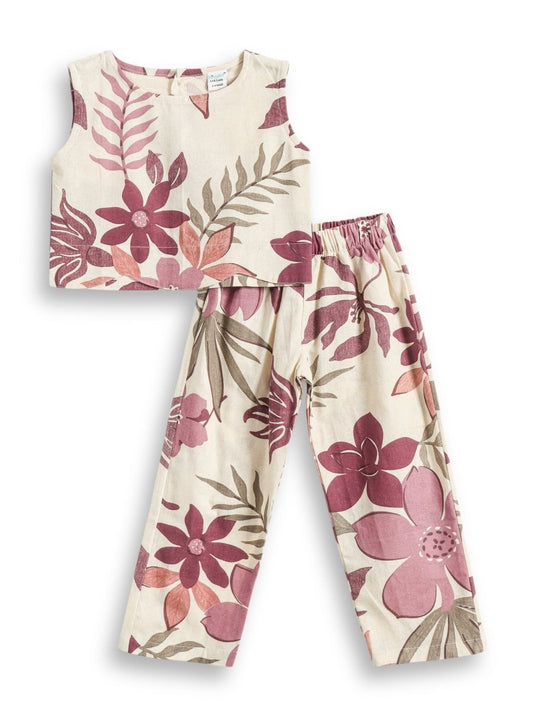Rose Meadow Girls Woven Co - ord Set - Huggler