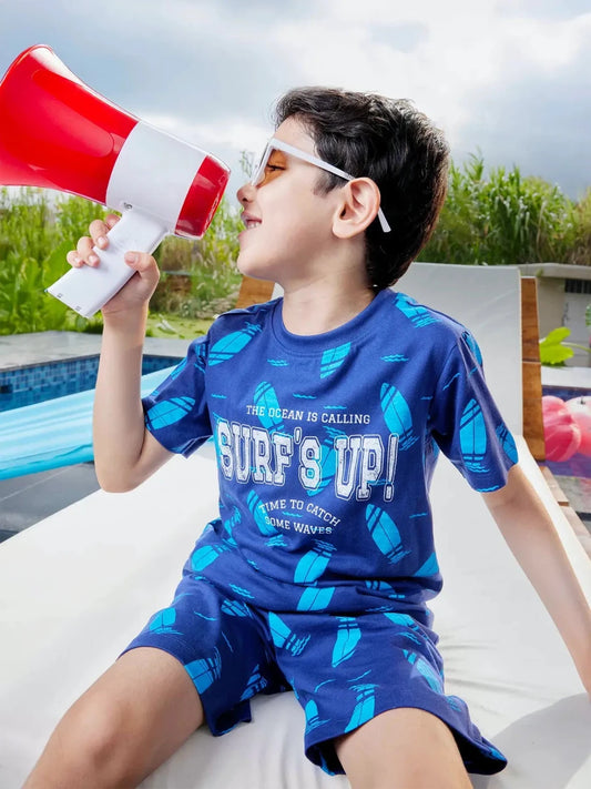 Surfs Up Boys Shorts Set - Huggler