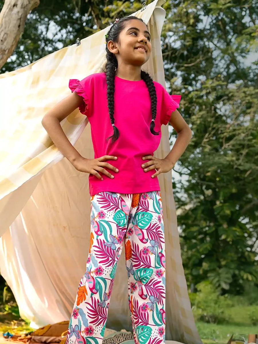 Tropical Bliss Girls Pajama Set - Huggler