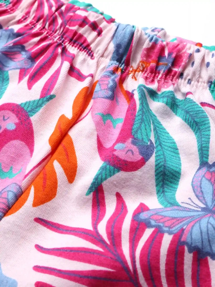 Tropical Bliss Girls Pajama Set - Huggler