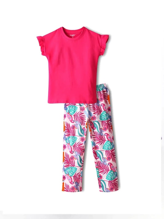 Tropical Bliss Girls Pajama Set - Huggler
