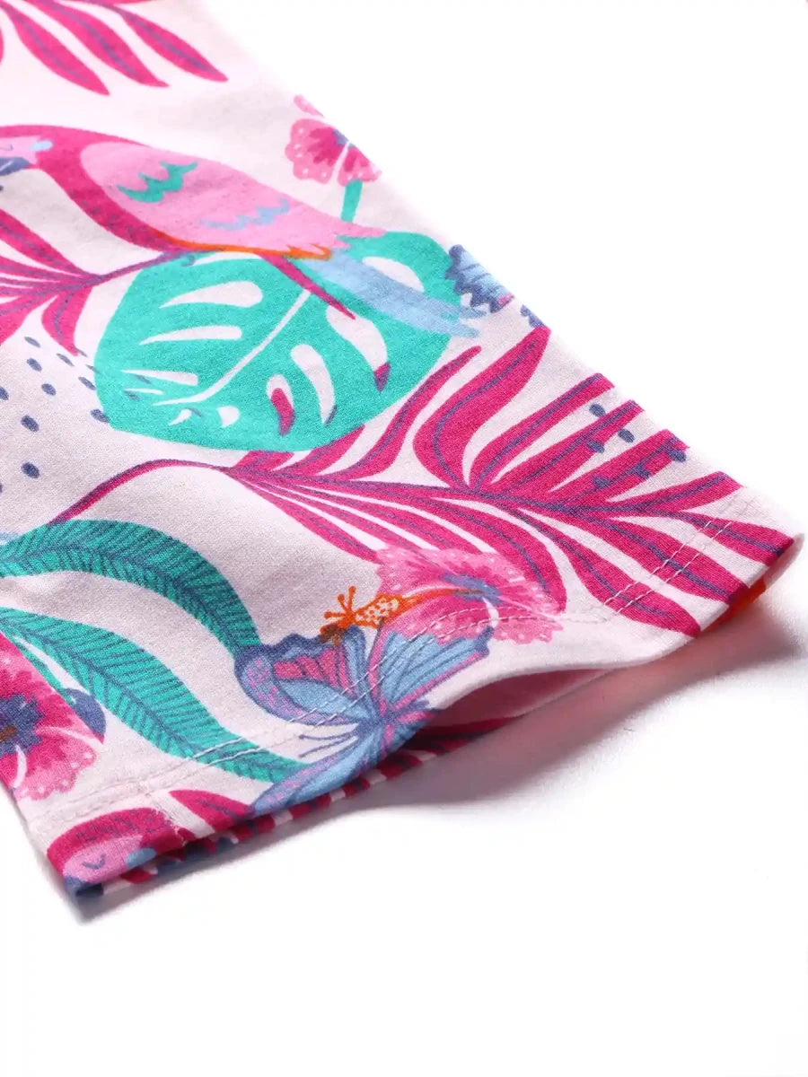 Tropical Bliss Girls Pajama Set - Huggler