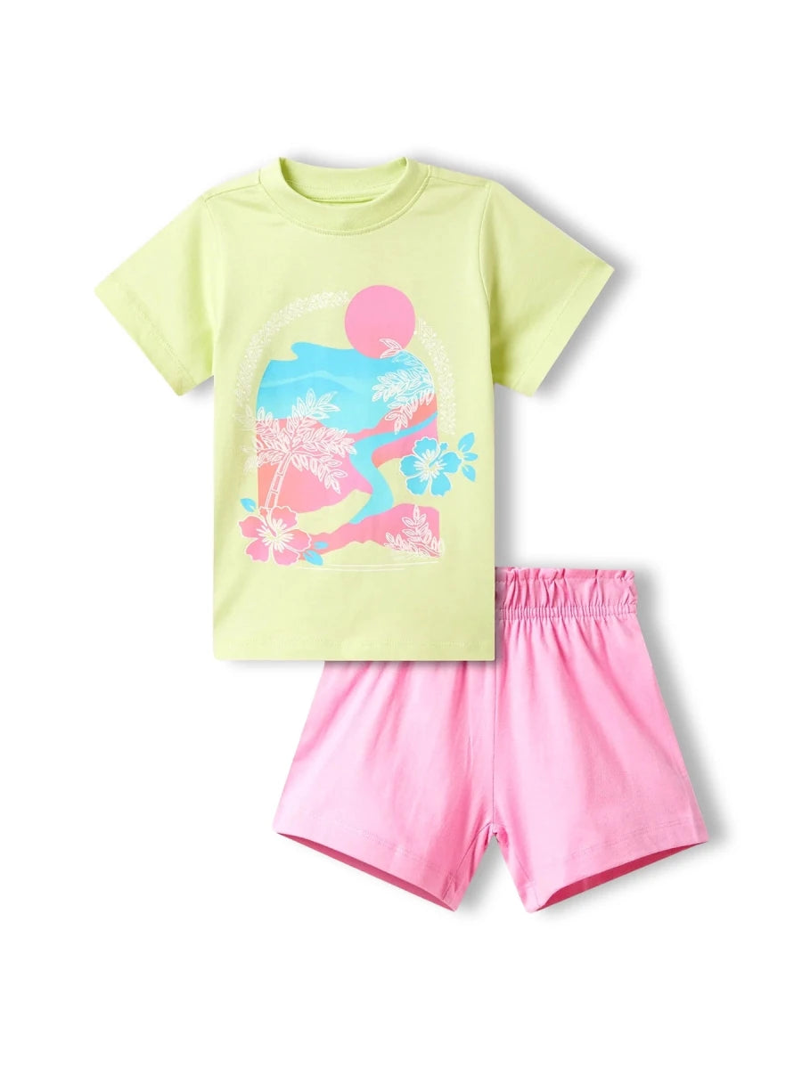 Tropical Girl Girls Shorts Set - Huggler
