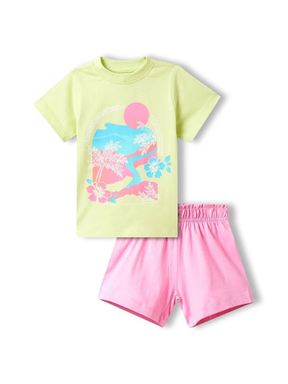 Tropical Girl Girls Shorts Set - Huggler