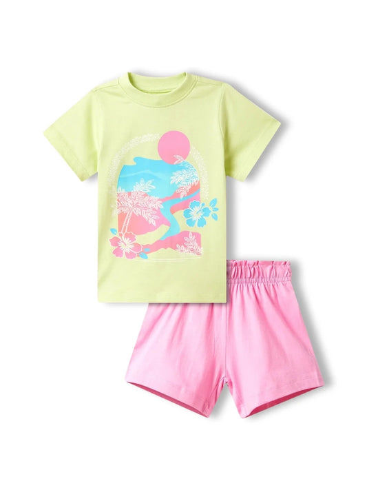 Tropical Girl Girls Shorts Set - Huggler