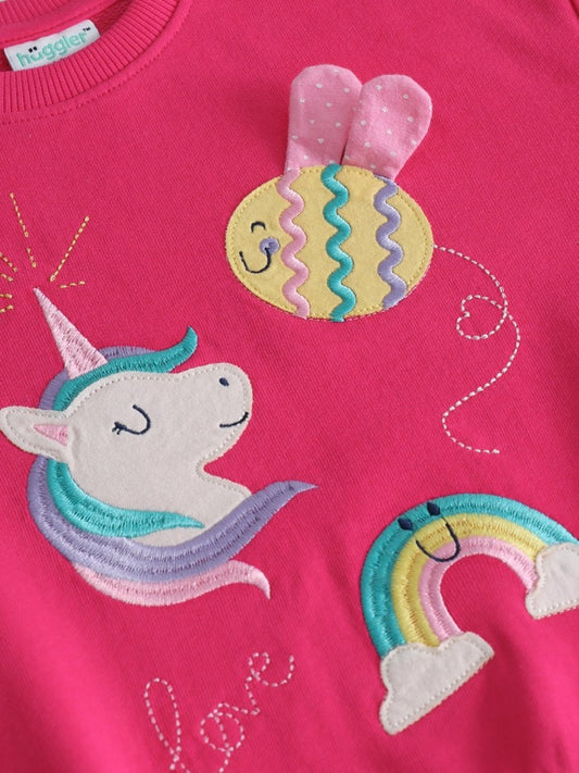 Unicorn Character Girls Sweatshirt - Huggler