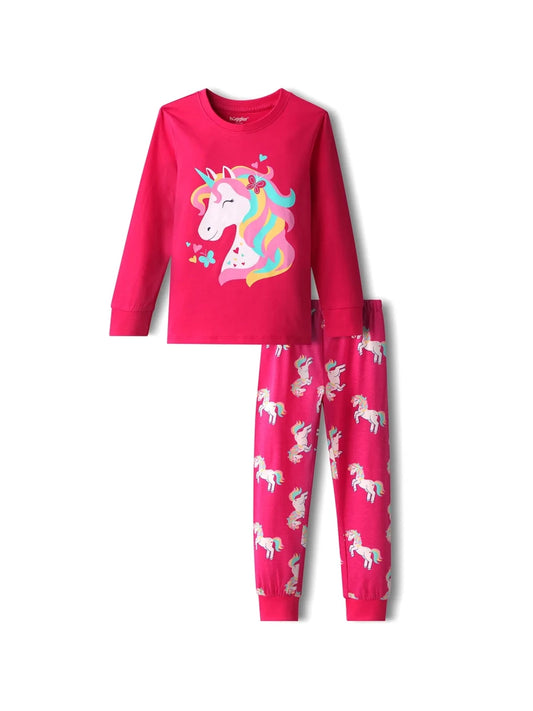 Unicorn Girls Pajama Set - Huggler