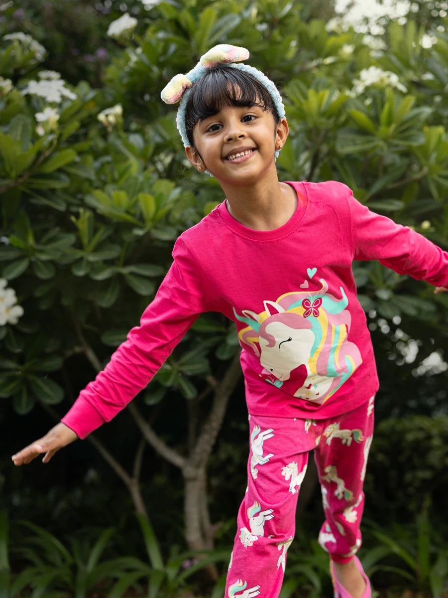 Unicorn Girls Pajama Set - Huggler