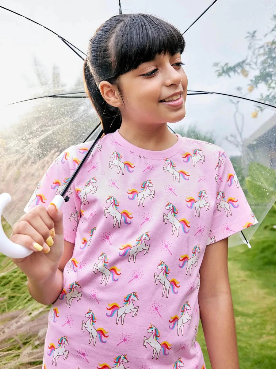 Unicorn Magic Girls Shorts Set - Huggler