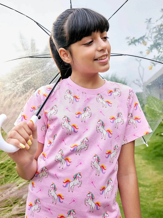 Unicorn Magic Girls Shorts Set - Huggler
