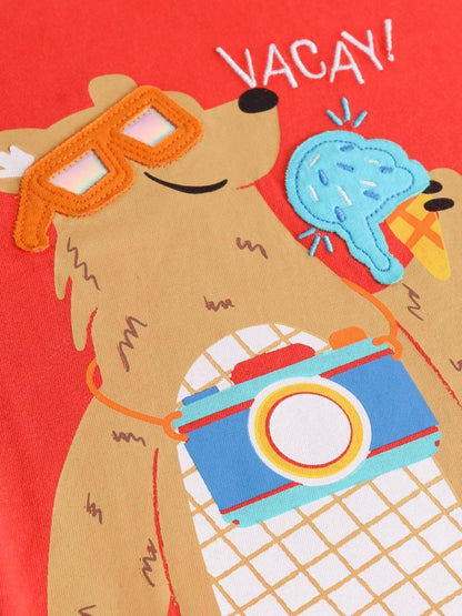 Vacay Bear Boys T Shirt - Huggler