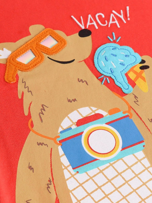 Vacay Bear Boys T Shirt - Huggler