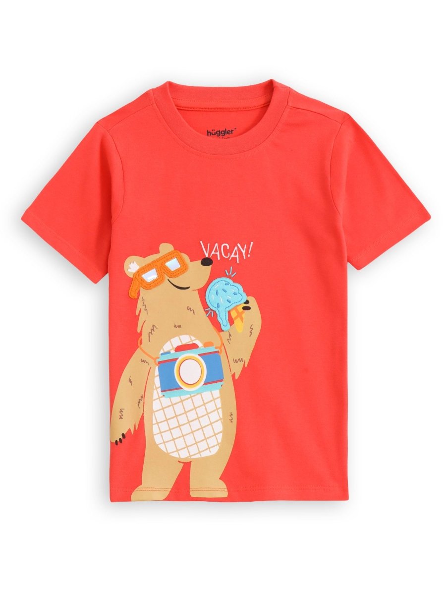 Vacay Bear Boys T Shirt - Huggler