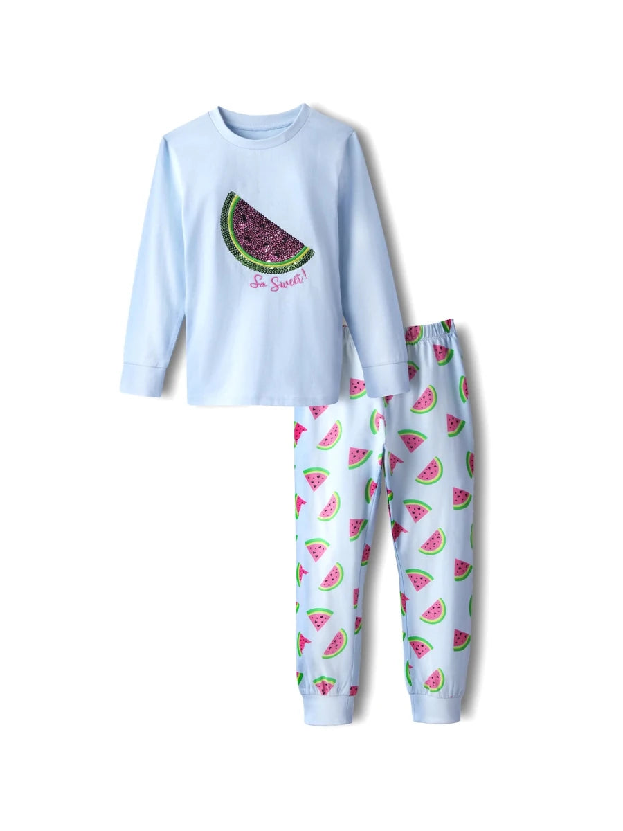 Watermelon Girls Pajama Set - Huggler